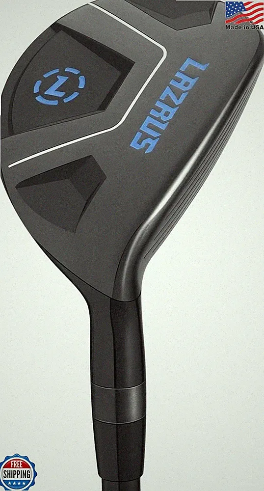 Lazrus Golf Premium Hybrid 2-PW Right Hand Senior Flex Black Graphite