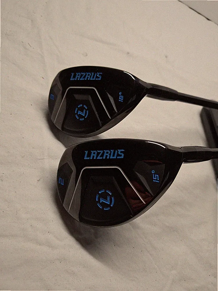 Lazrus Hybrid Golf Club Set 2-3 Hybrid Rescues Regular Flex Graphite Shafts RH