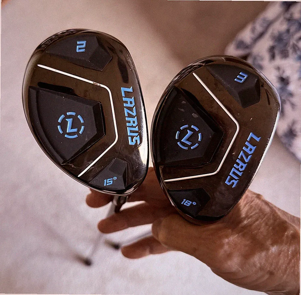 Lazrus hybrid Set 2 Clubs RH 15° & 18° Senior Flex Graphite
