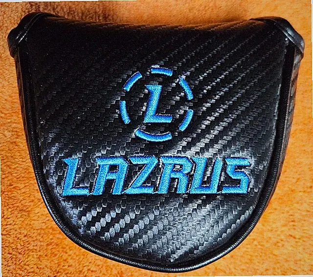 LAZRUS MALLET PUTTER HEADCOVER BLACK - BLUE RH OR LH PERFECT