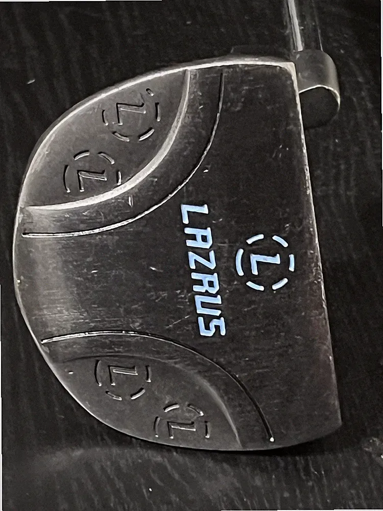 Lazrus Milled Face Mallet Putter Left Handed Stock Grip 34"