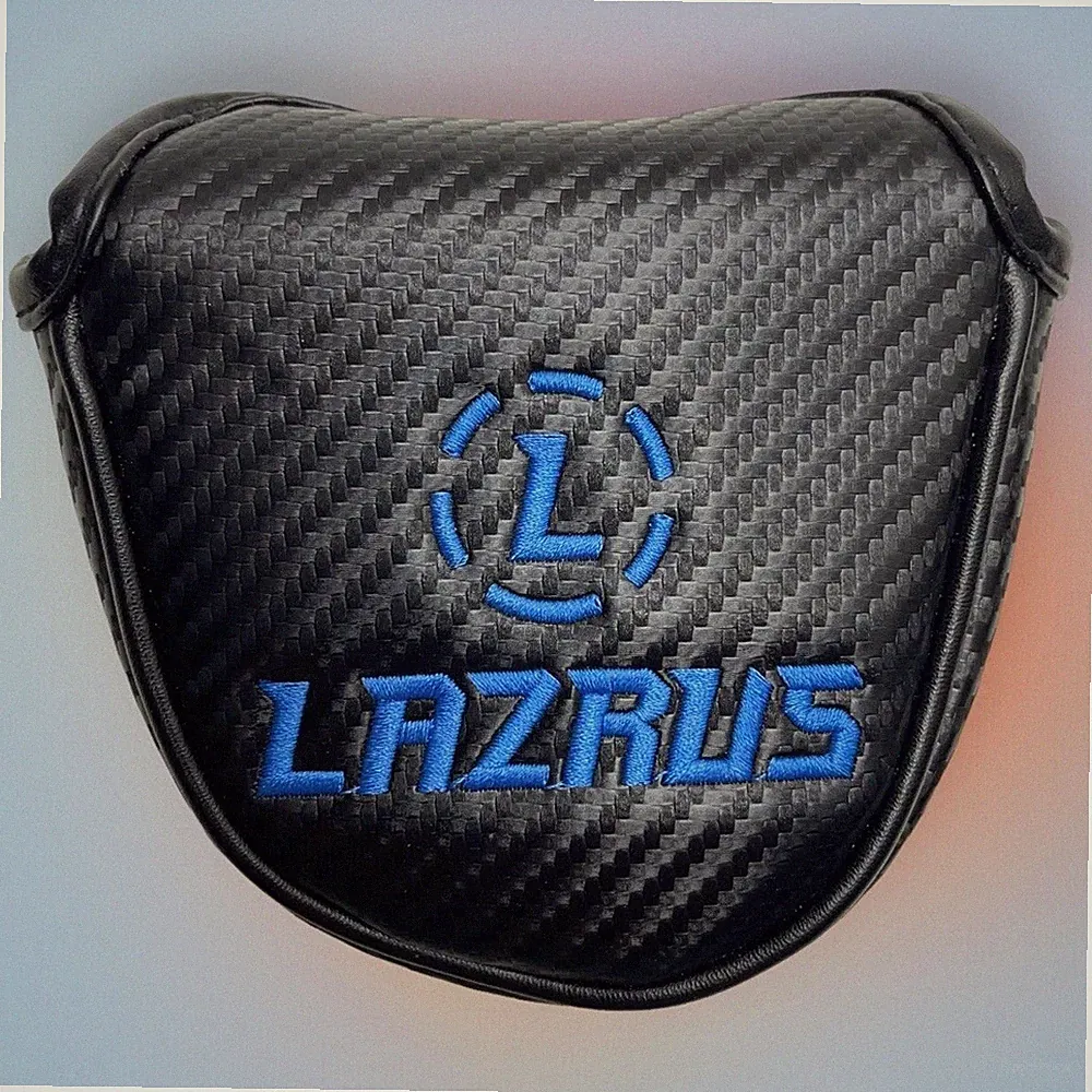 LAZRUS PUTTER HEAD COVER GOLF HEADCOVER BLACK BLUE