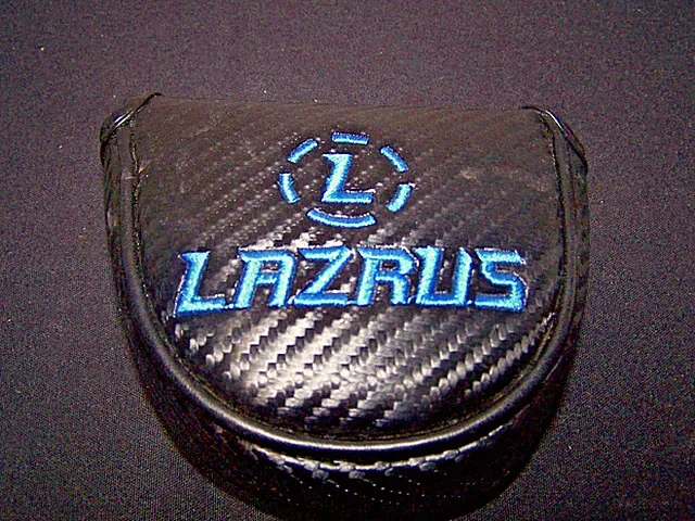 LAZRUS Putter Head Golf Cover, Magnet Clasp Golf Headcover Black and Blue - MINT