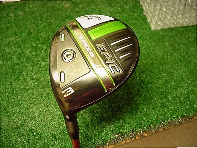 Left Hand Nice 2021 Callaway Epic Speed 15 degree 3 Wood Aldila NvS 75 Stiff