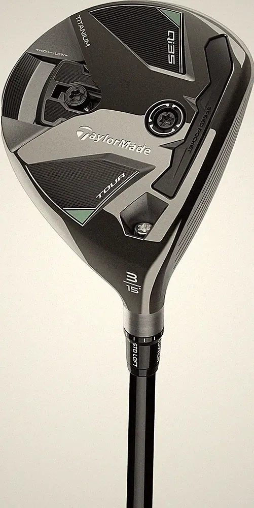 Left Hand TaylorMade Qi35 Tour 15* 3 Wood X Stf Kai'li Blue DarkWave FW 75 Excnt