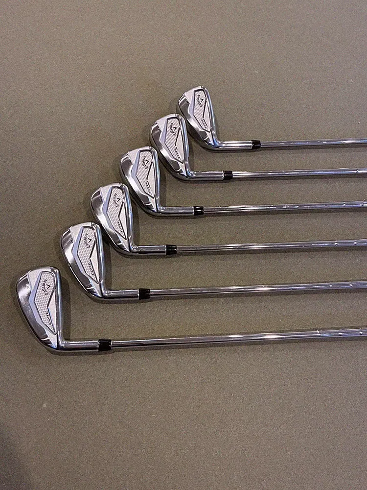LEFT HANDED CALLAWAY ELYTE X IRON SETS 6-PW,AW STEEL REGULAR STANDARD
