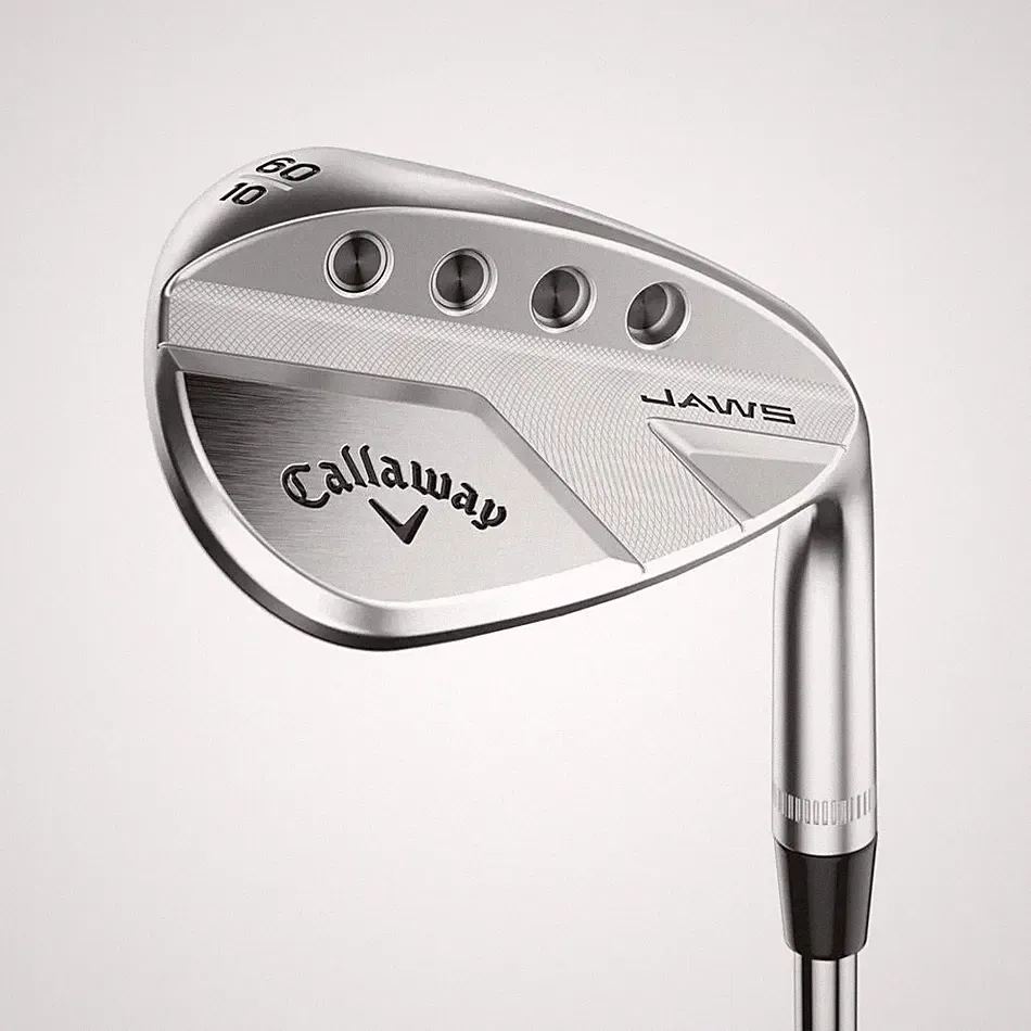 LEFT HANDED CALLAWAY JAWS FULL TOE CHROME SAND WEDGE 56°-12° (BOUNCE) STEEL WEDG
