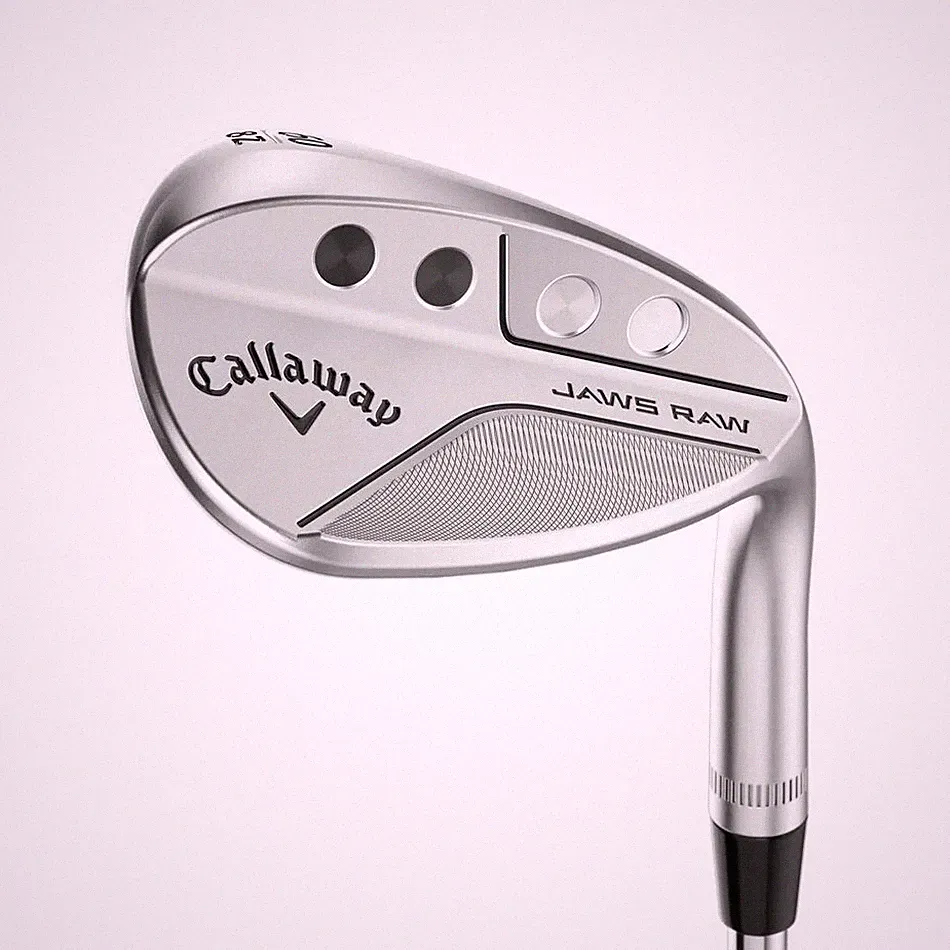 LEFT HANDED CALLAWAY JAWS RAW CHROME LOB WEDGE 58°-10° (BOUNCE) S GRIND STEEL WE