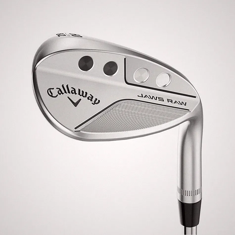 LEFT HANDED CALLAWAY JAWS RAW CHROME SAND WEDGE 54°-10° (BOUNCE) S GRIND STEEL W