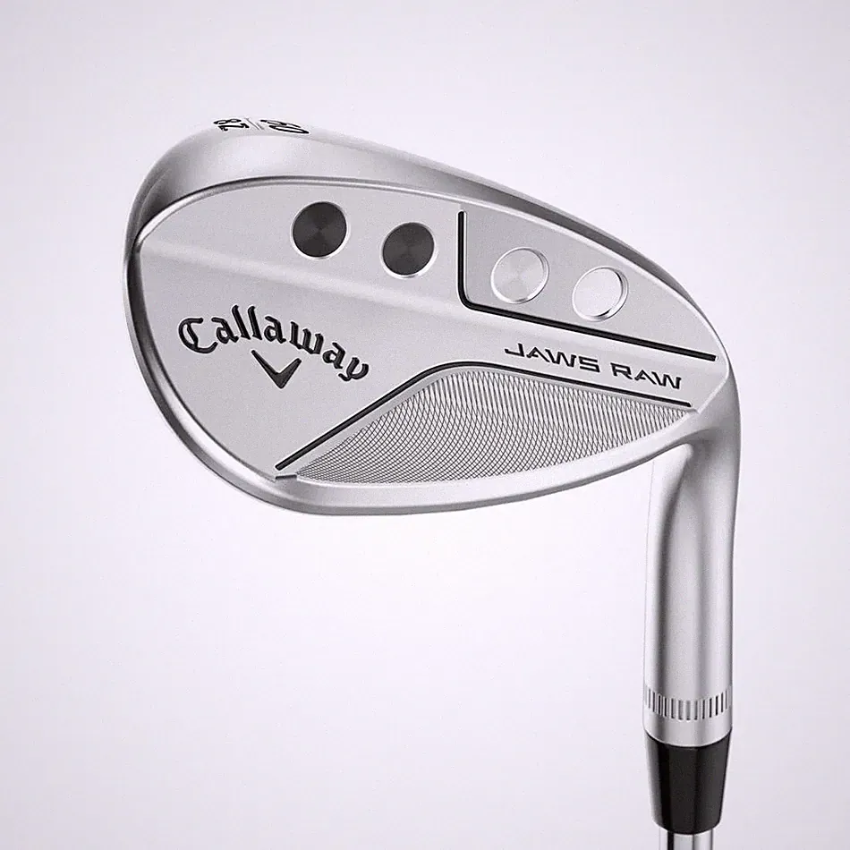 LEFT HANDED CALLAWAY JAWS RAW CHROME SAND WEDGE 54°-10° (BOUNCE) S GRIND STEEL W