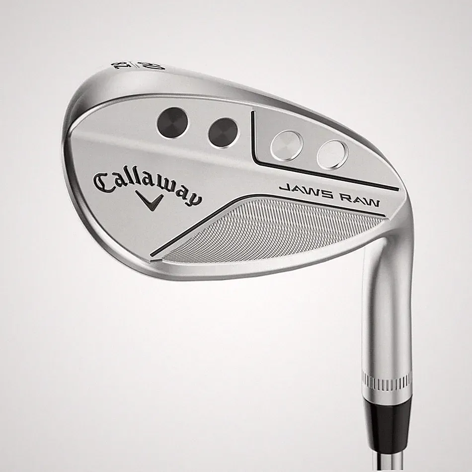 LEFT HANDED CALLAWAY JAWS RAW CHROME SAND WEDGE 54°-10° (BOUNCE) S GRIND STEEL W
