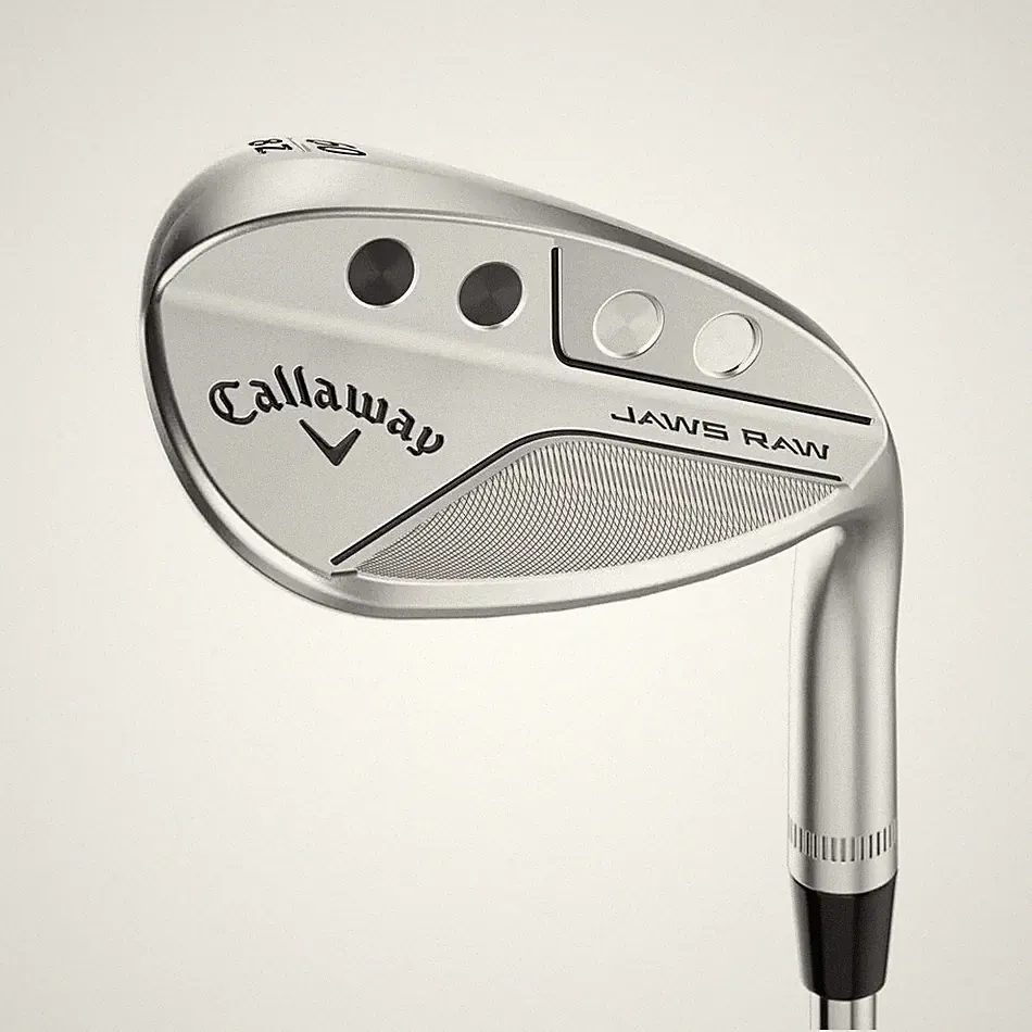 LEFT HANDED CALLAWAY JAWS RAW CHROME SAND WEDGE 56°-10° (BOUNCE) S GRIND STEEL W