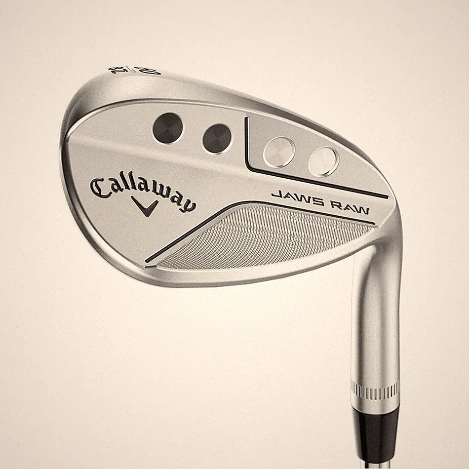 LEFT HANDED CALLAWAY JAWS RAW CHROME SAND WEDGE 56°-12° (BOUNCE) W GRIND STEEL W