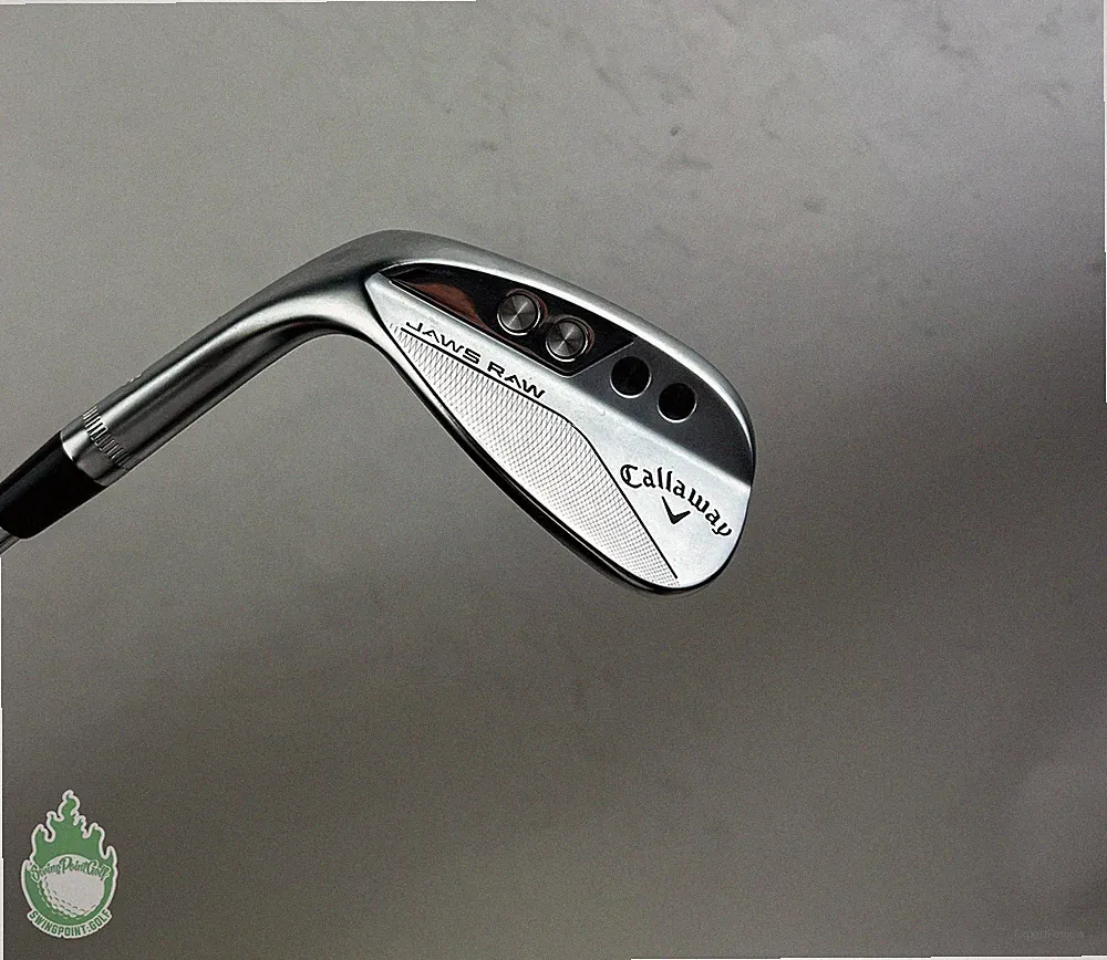 Left Handed Callaway Jaws Raw S Grind Wedge 54*-10 Wedge Flex Steel Golf Club
