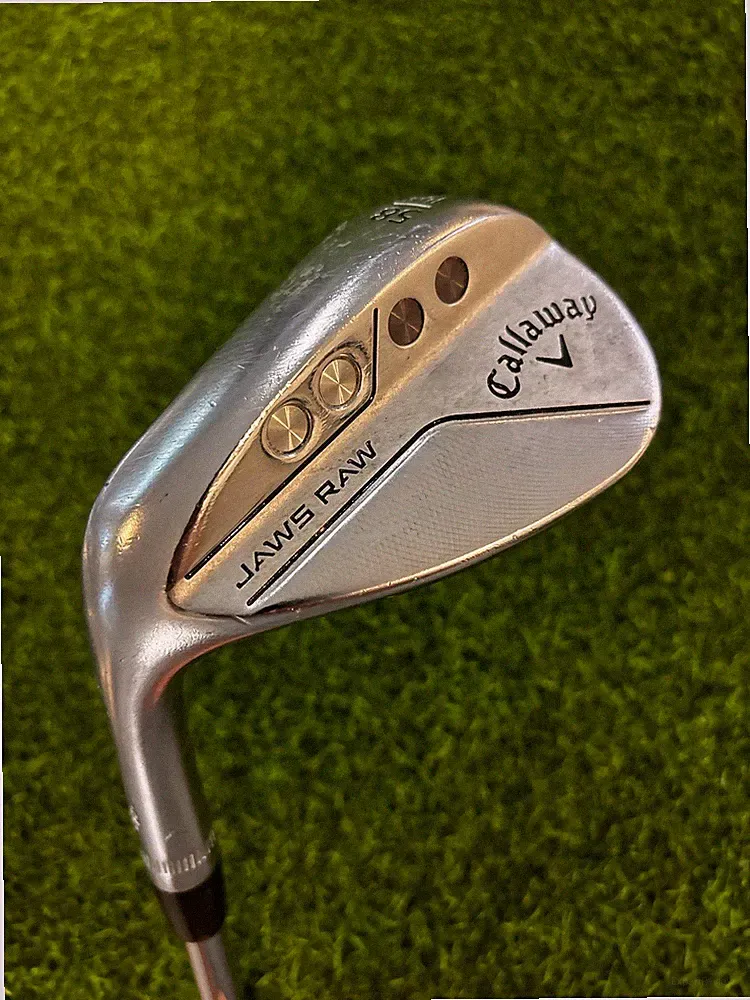 Left-Handed - Callaway Jaws Raw Wedge - 58 Degree - 10 Bounce - Steel - 35”
