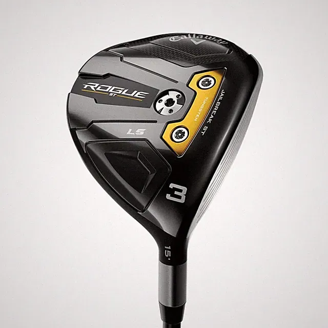 LEFT HANDED CALLAWAY ROGUE ST LS FAIRWAY 3 WOOD GRAPHITE STIFF STANDARD