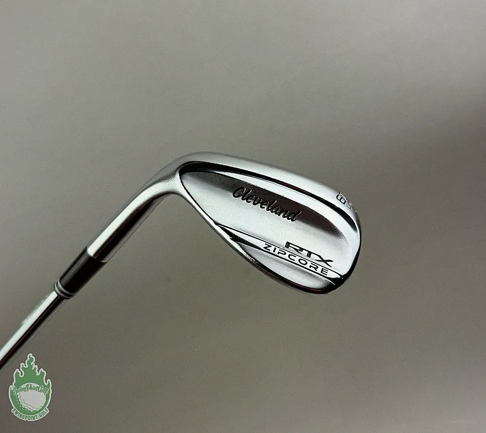 Left Handed Cleveland RTX ZipCore Wedge 60*-06 LOW Wedge Flex Steel Golf Club
