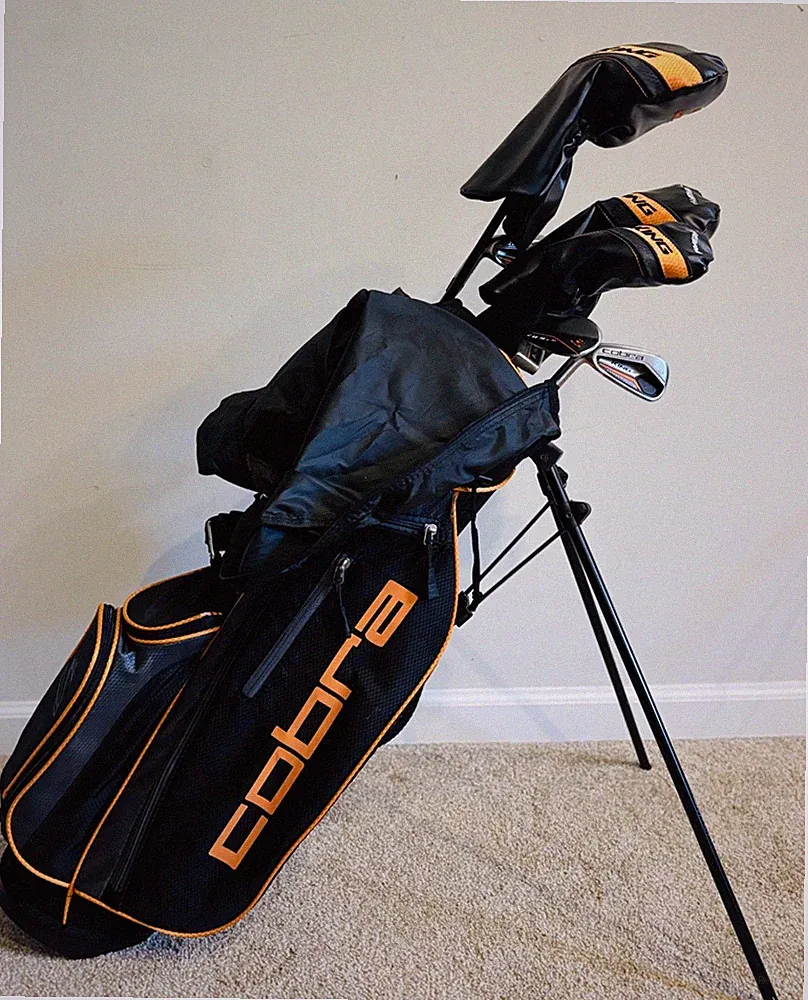 Left Handed Cobra King Jr Complete Youth Golf Club Set with Bag (LH Lefty)