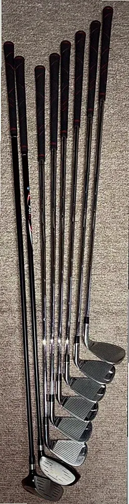 Left handed F 01 men's golf club set 8 pieces beginner friendly for left handed