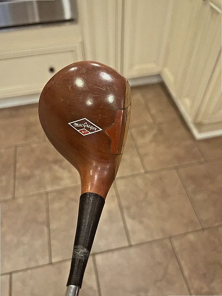 Left Handed Macgregor Tourney Persimmon Super Eye O Matic Driver 1 Reg# M80W 43"