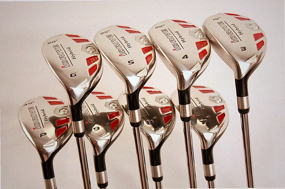 LEFT HANDED SENIOR LH RESCUE LEFTY HYBRIDS 3-9 FREE PW GRAPHITE SET JUMBO GRIPS