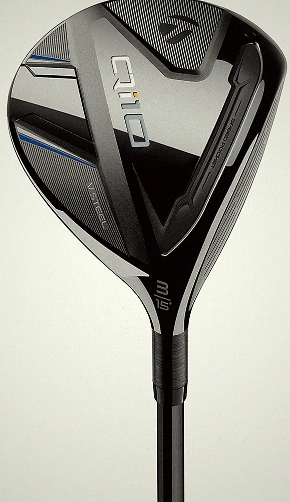 Left Handed TaylorMade Golf Qi10 15* 3 Wood Stiff Fujikura Ventus TR Blue 6 Mint