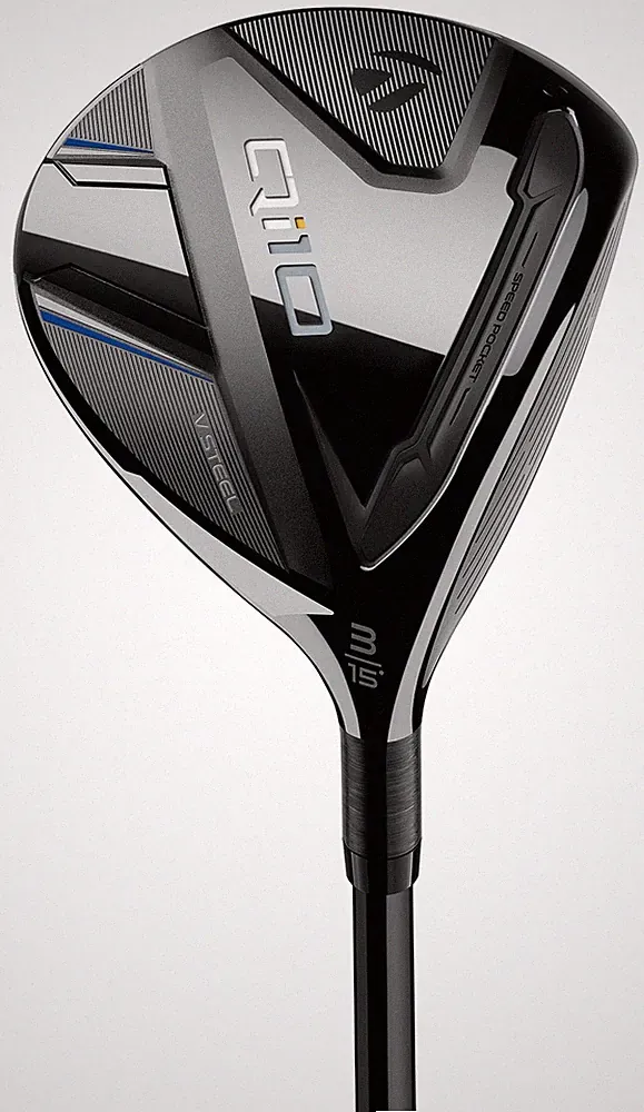 Left Handed TaylorMade Golf Qi10 15* 3 Wood Stiff Fujikura Ventus TR Blue 6 Mint