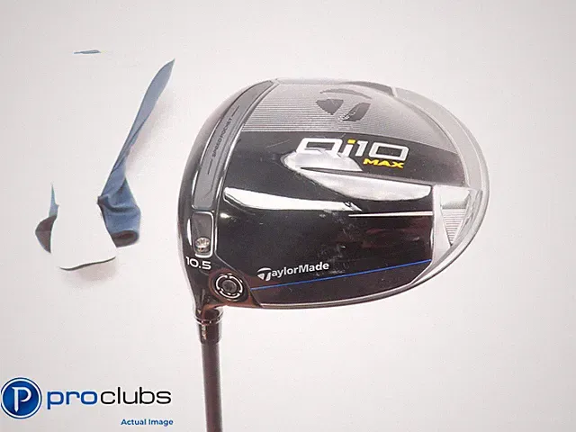 Left Handed TaylorMade Qi10 MAX 10.5* Driver w/HC Tensei AV 65 Stiff Flex 513175