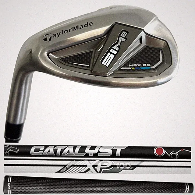Left Handed TaylorMade Sim 2 Max OS Approach or Sand Wedge - Choose Shaft & Flex