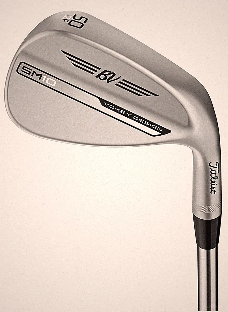 Left Handed Titleist Vokey SM10 Tour Chrome F Grind 52* Gap Wedge 52-8 Very Good