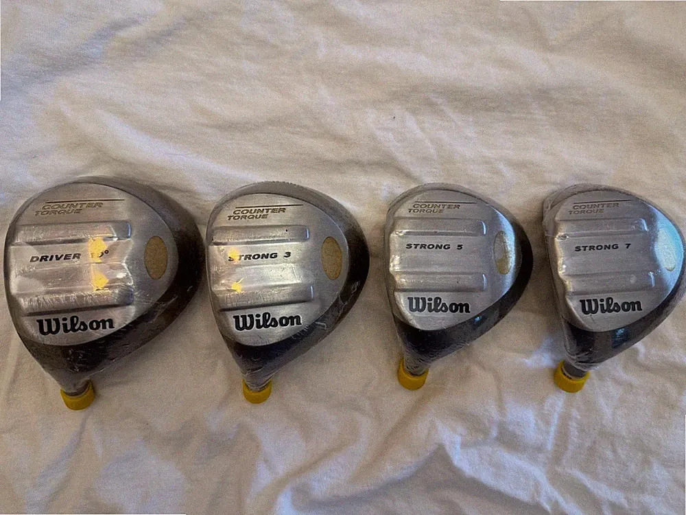 Left Handed Wilson Golf Counter Torque Driver, 3, 5, 7 Fairway Woods-Heads Only
