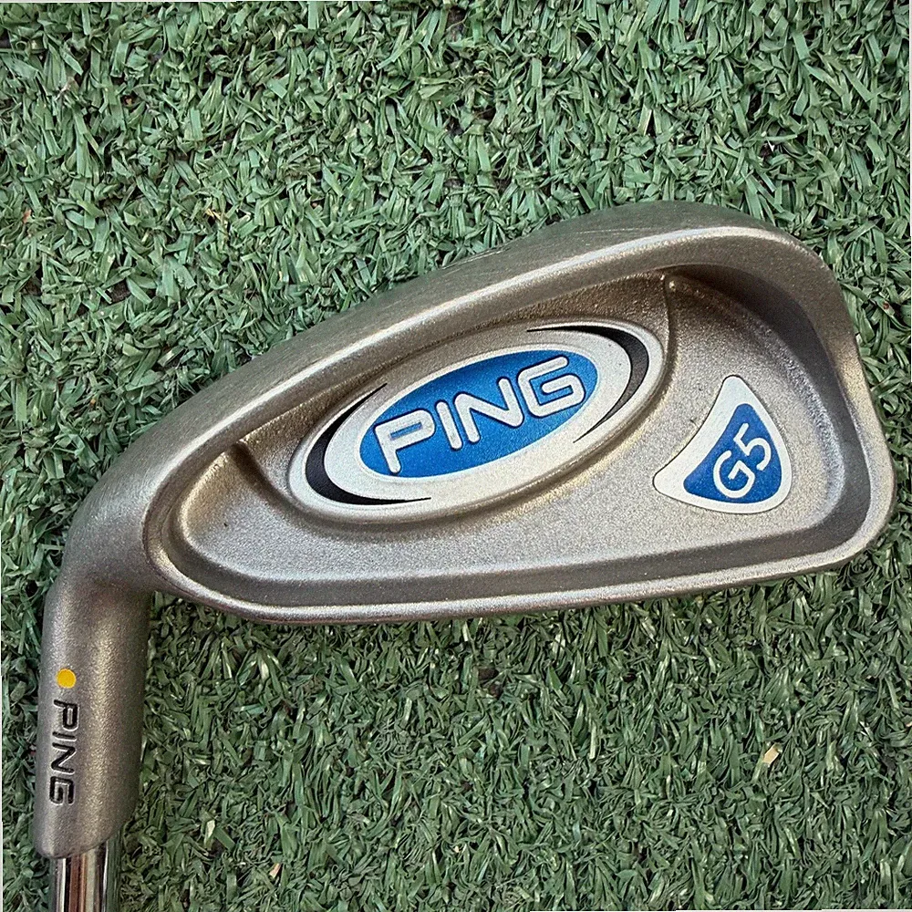 Left PING G5 4 Iron Yellow Steel Shaft AWT Regular Flex Game Improvement 38.5"