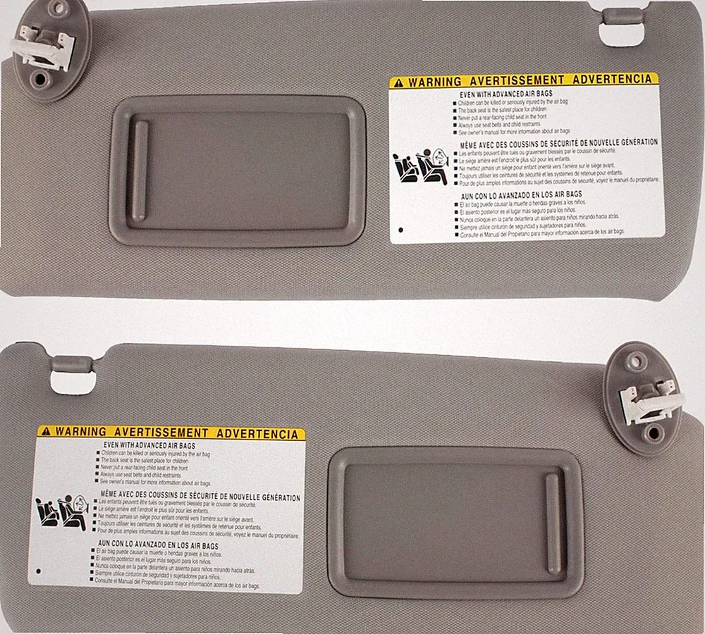 Left & Right Sun Visor Replacement for 4RUNNER 2010-2023 Gray