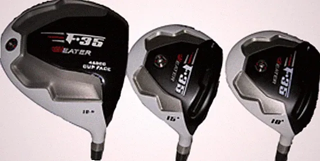Lefty! +1" White F35 10.5 Driver 3 5 Graphite Stiff Golf Standard Men Wood Set