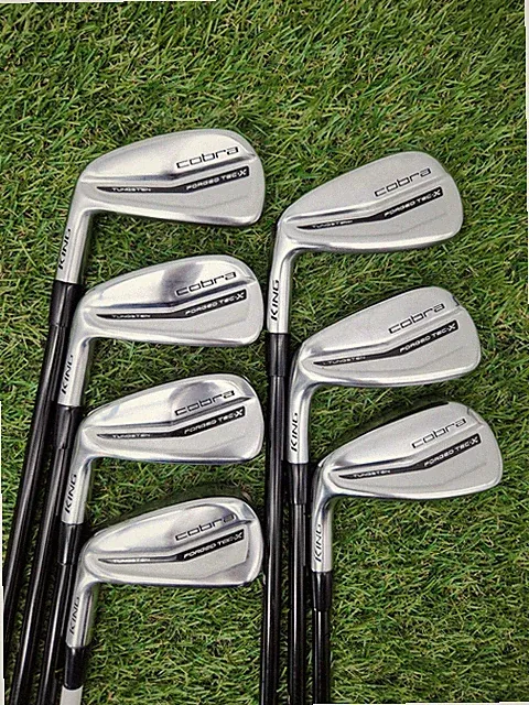 LEFTY 2023 COBRA FORGED TEC X IRON SET 4-PW STIFF MITSU MMT 85 S VERYGOOD
