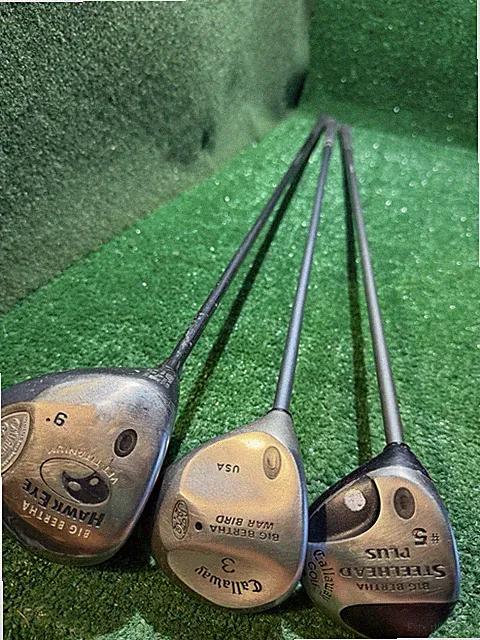 LEFTY!! Callaway Big Bertha Hawkeye VFT Titanium Driver & Mixed Woods~Reg Graph