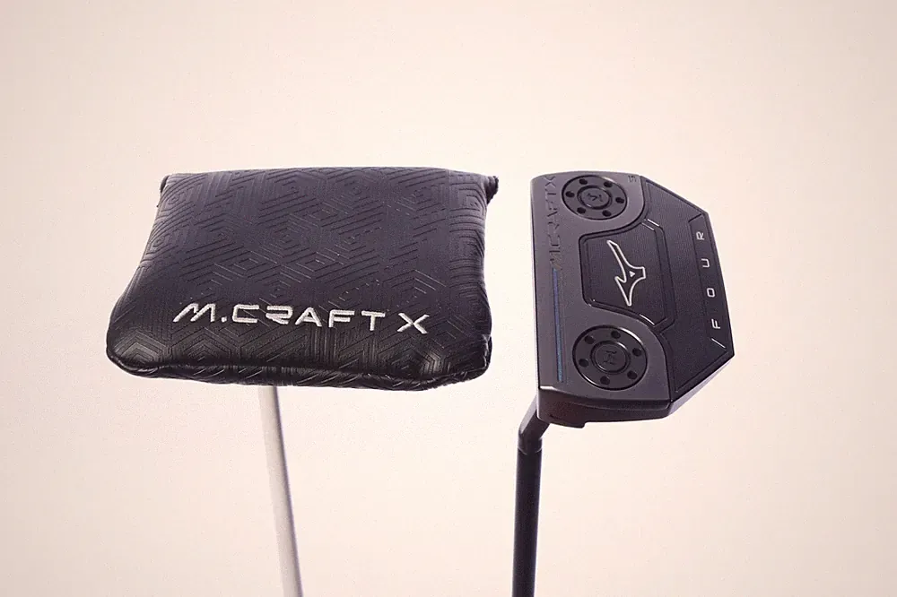 LEFTY Mizuno M.Craft X S4 34 in Putter Mallet Mizuno Stock Steel Mid-Size Grip