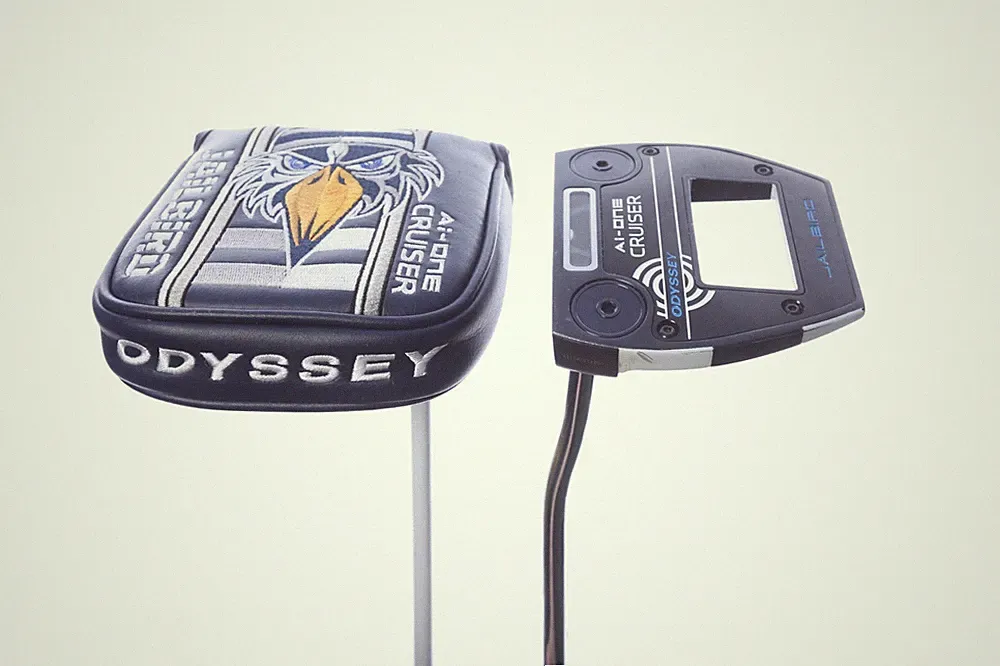 LEFTY Odyssey Ai-ONE Jailbird Cruiser 38 in Putter Mallet Stroke Lab 40 Long