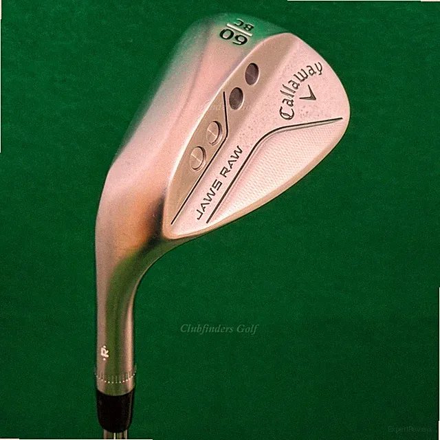 LH Callaway Jaws Raw Chrome 60-8C 60° Lob Wedge NS Pro Zelos 8 Steel Regular