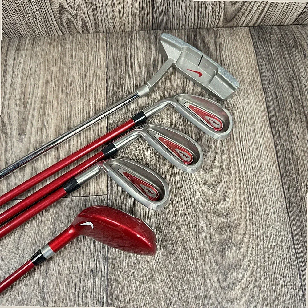 LH Nike VRS Youth Junior Red Golf Set 5 Clubs 4h, 7, 9, Sw, Putter Left Handed