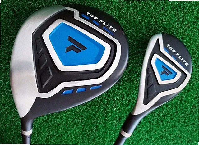 LH Top Flite Junior Driver & Hybrid w/ Graphite Shafts