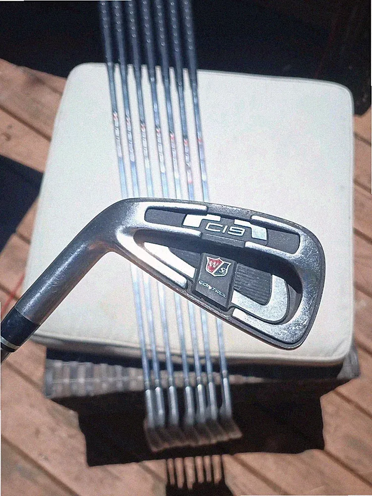 LH Wilson Staff Ci9 Iron Set 4-GW (7 Clubs) Left Handed FST Steel Golf Pride