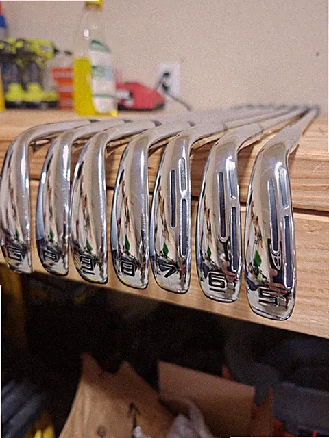 LH Wilson Staff Dynapower Forged 5-PW+GW Irons Steel stiff Retail $1,100