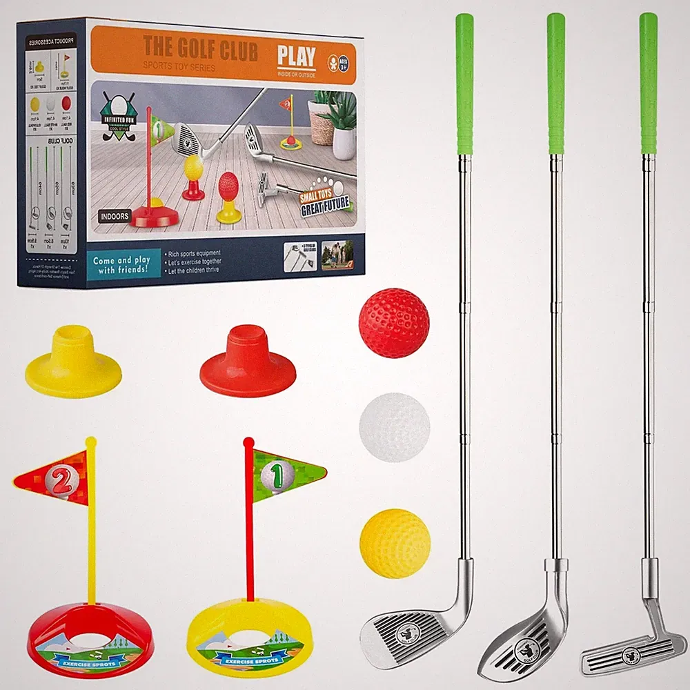 Liberry Kids Golf Clubs for 3 4 5 6 Years Old, Retractable Toddler Golf Set w...