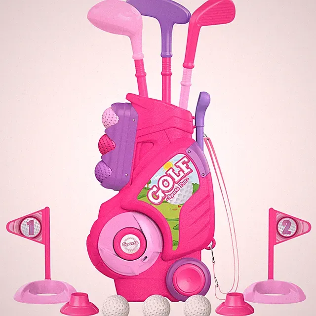 Liberry Toddler Golf Set for 1 2 3 4 Years Old Upgraded Kids Cart with Unique