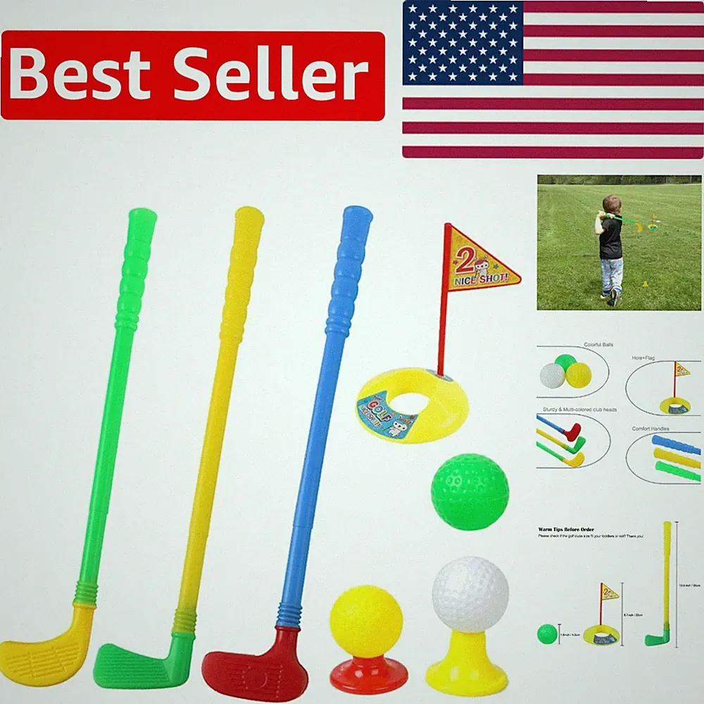 Lightweight Golf Club Set for Kids - Perfect Gift for Birthday Fun Ages 3+