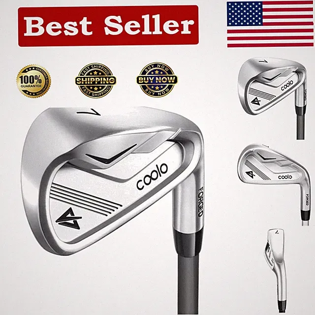 Lightweight Graphite Golf Irons for Trouble-Free Swing; Perfect for Seniors