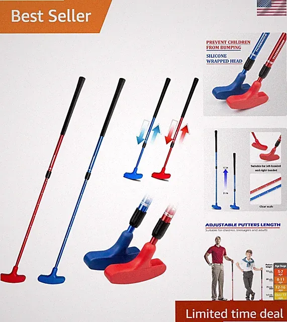 Lightweight Two-Way Golf Putters: Perfect Gift for All Golf Lovers - Pack of 2