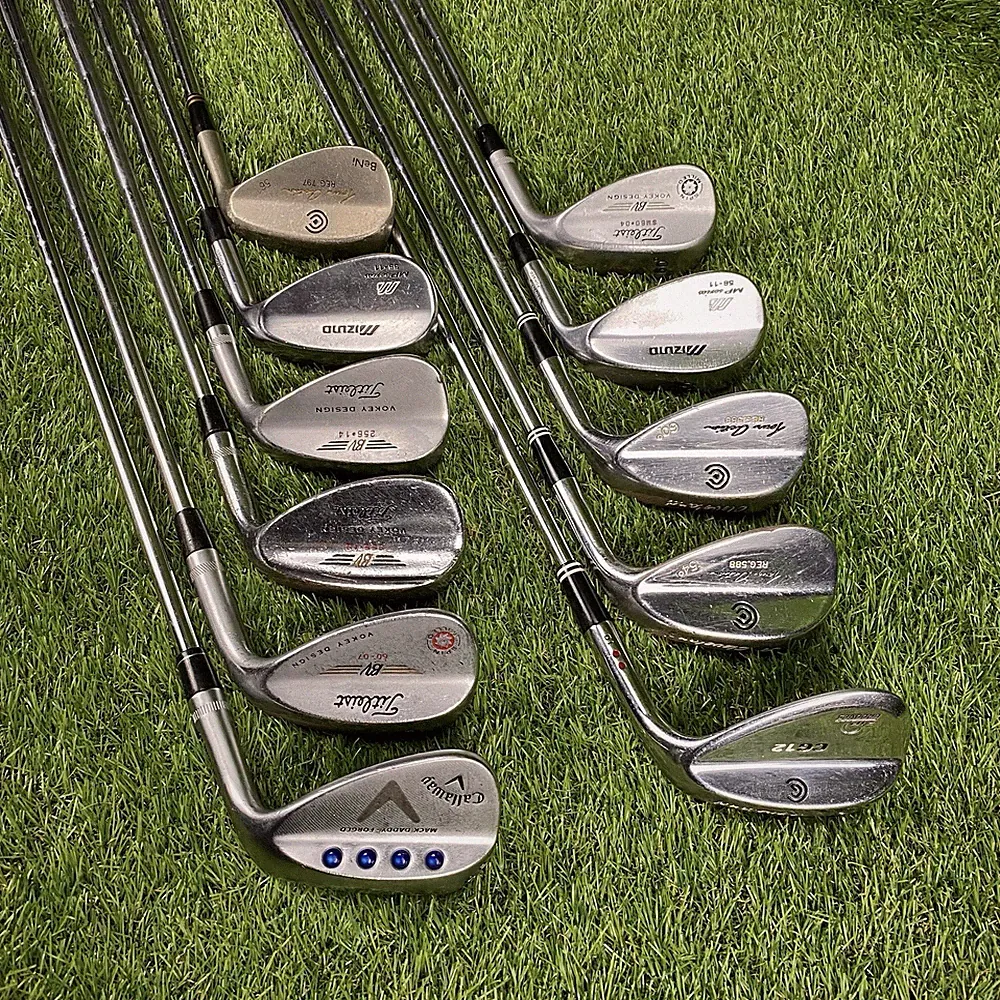 Lot of 11 Golf Clubs Wedges Titleist Vokey, Callaway, Mizuno, Cleveland, READ