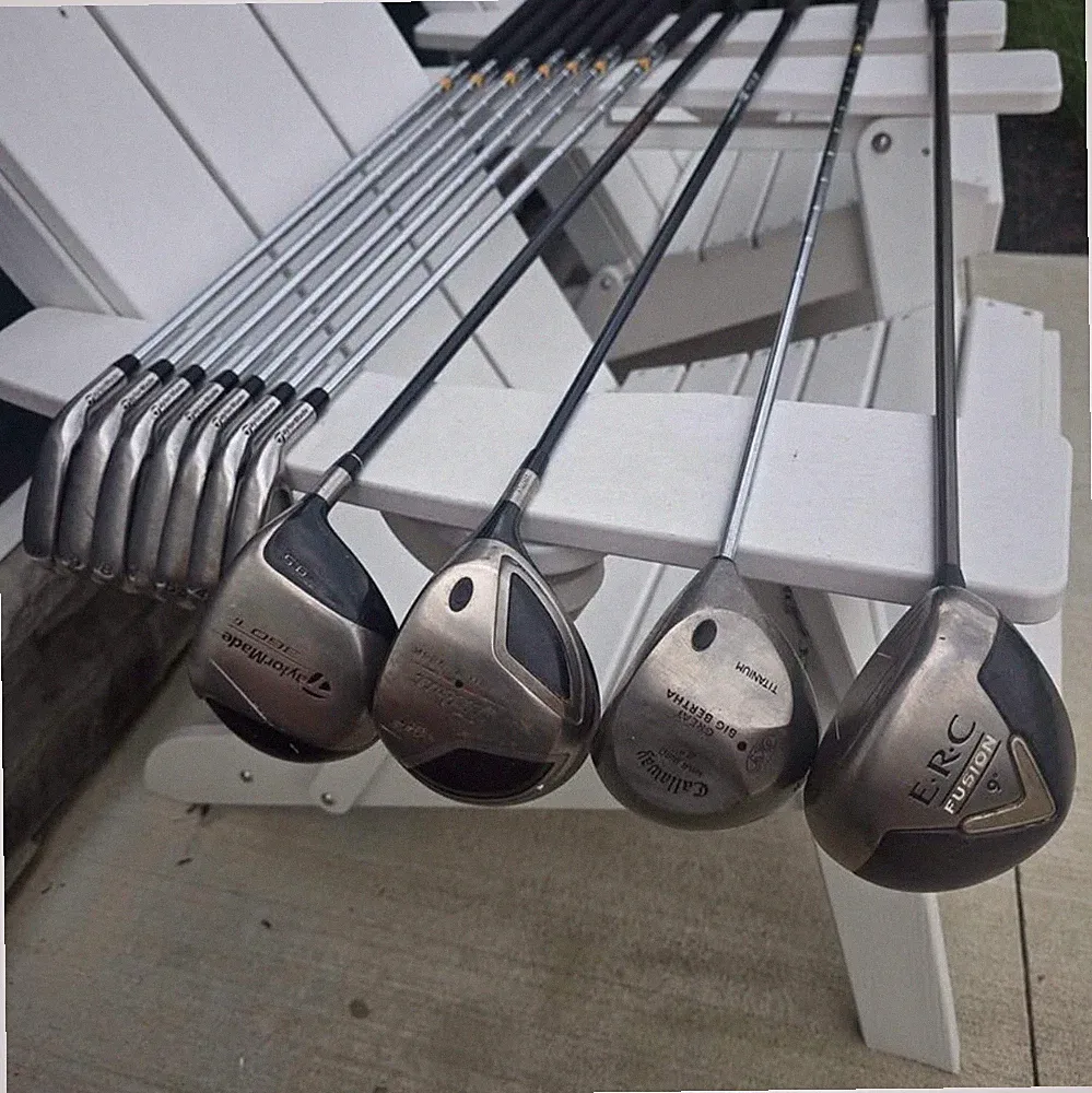 Lot of 11 Right Handed Golf Clubs TaylorMade R540 XD Irons Callaway Driver